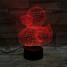 3d Table Lamp Visual Colorful Touch Led Yellow Duck Light Atmosphere - 1