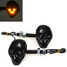 Turn Light Indicator Head 4 LED Amber Light Motorcycle Skull 12V - 1