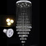 Led 100 Crystal Ceiling Lamp Fixture Pendant Lights - 11