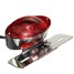 Cat Eye Number Red Lens With Chrome Plate Bracket Brake Tail Light 5W Motorcycle Rear - 7