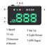 HUD Universal Car digital Head Up Display Alarm Wind Shield GPS Speed Projector - 9