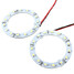 Chip Halo Ring LEDs Pair White Car Angel Eyes 60mm Headlight Lights SMD - 2