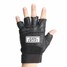 Cycling Sport Unisex Half Finger Black Driving PU Gloves - 4