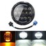 Hi Lo H13 LED Headlight Inch H4 With Turn Signal Beam Harley Jeep - 1