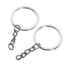Rings DIY Craft Key Chain Tone 50pcs Keyring Split Silver Link - 4