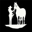 Horse Pulling Reflective Car Stickers Auto Truck Vehicle Motorcycle Decal - 2