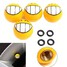 4 Pcs Car Tire Tyre Expression Valve Caps Dust Smile Stem Air Face - 3