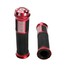 Handbar Grips 8inch Red Universal 22mm Motorcycle Aluminum - 1