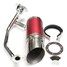 Exhaust 50MM Stainless Steel System GY6 50cc 150cc Short Performance Carbon Fiber Scooter - 2
