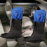 Universal Waterproof Seat Covers Blue Van Protectors Black Nylon Front Car 1 Pair - 2