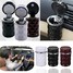 Car Cigarette Ashtray Stand Cylinder Ash Portable Auto LED Cup Holder Smokeless - 3