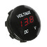 Mini Waterproof LED Digital Display Voltmeter 12V Motorcycle Round Boat Yacht Panel Meter Car - 5