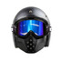 Modular Face Mask Shield Blue Lens Detachable Motorcycle Helmet Riding Goggles - 6