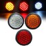 White Yellow Rear Tail Brake Stop Trailers Round LED Red Reflector Truck - 2