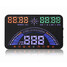 S7 GPS Car HUD Head Up Display Warning Speeding OBD MPH - 1