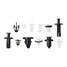 Retainer Bumper Trim Mitsubishi Panel Fastener Assortment Kit Body Clips - 5