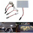 Panel T10 48SMD Trailer Light Interior Dome RV Map White Warm White - 2