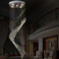 Pendant Lights Spiral Chandelier Ceiling Lamps Clear 100 Lighting Fixture - 4