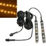 2pcs Universal Motorcycle Strip Light Amber LED Turn Signal Indicator Blinker - 1