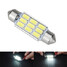 39MM Canbus Error Free Light Car White LED Interior Dome 9SMD Festoon 5630 - 1