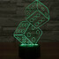 Three Led Illusion 100 Night Light Table Lamp 3d Mens - 5