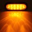LED Car Tail Lamp Light Rear Oval Stop Turn 6 Inch Sealed - 3