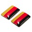 Pair Germany Flag Emblem Decal Decoration Aluminum Badge Car Sticker - 3