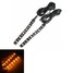 Universal Motorcycle Bike Amber LED 2Pcs Turn Signal Indicator Blinker 5630 SMD Strip Light - 1