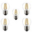 4w Cool White 400lm 5pcs E27 Filament Lamp G45 Ac220v - 1