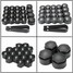 AUDI Locking Black Grey 17MM Bolt Nut Caps Covers Wheel Removal Tool Key - 1