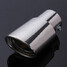 Stainless Steel Car Chrome Exhaust Muffler Pipe Tail Rear Tip Round - 2