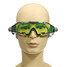Shield Goggle Lens Adjustable Glasses Eyewear Green With Light - 1