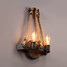 Kitchen Bedroom Wall Light Hemp Dining Room Game Room Vintage Metal - 1