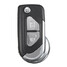 Flip Uncut Blade 2 Buttons Plating Remote Key Fob Case Shell Citroen - 1