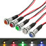 LED Dash Panel Indicator Warning 8mm 12V Signal Light Lamp 5 Colors - 1