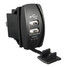 12-24V LED Light USB Charger 2 Port Backlit 3.1A Rocker Switch Panel Dual - 6