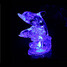 Color-changing Night Light Abs Creative Crystal Animal - 1
