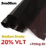 Dark LIMO LVT Window Glass Tint Film Tinting Auto Home Black Car Ultra - 5