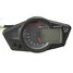 Motorcycle LCD MPH Adjust Speedometer Tachometer Size KMH Odometer Tire - 4