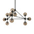 Black Chandelier Flush Mount 100 Amber Loft Light - 3