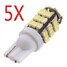 Bulbs 6000K T10 3W 12V 5 x SMD LED Car White Light - 1