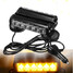 Double Warning Strobe Amber Light LED Work Light Bar Beacon Light 12LED Side 36W - 1