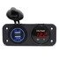 Car Charger Dual USB LED Digital Display Voltmeter Port DC12-24V Waterproof - 3