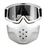 Lens Silver Riding Modular Face Mask Shield Detachable Goggles Motorcycle Helmet - 7