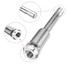 Stainless Steel Silver Gear Stick Shifter Lever Knob Extension - 1