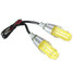 Bulb Light Turn Signals LED Blue Yellow Universal Motorcycle Bike 3W - 5