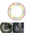 Motorcycle Car Sticker Reflective Green Wheel Rim Universal Bike Decals Tape Stripe Red Yellow - 1