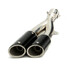 Universal Stainless Exhaust Muffler Pipe 38-51mm Dual Motorcycle Street Bike - 1