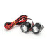 Mirror Mount Light Tail Lamp Pair Motorcycle LED Eagle Eye Constant DRL - 5