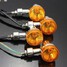 4pcs Bulb Light Universal Motorcycle Turn Signal Lamp Amber Indicatior - 4